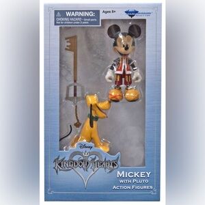 Disney Kingdom Hearts Mickey and Pluto Action Figures